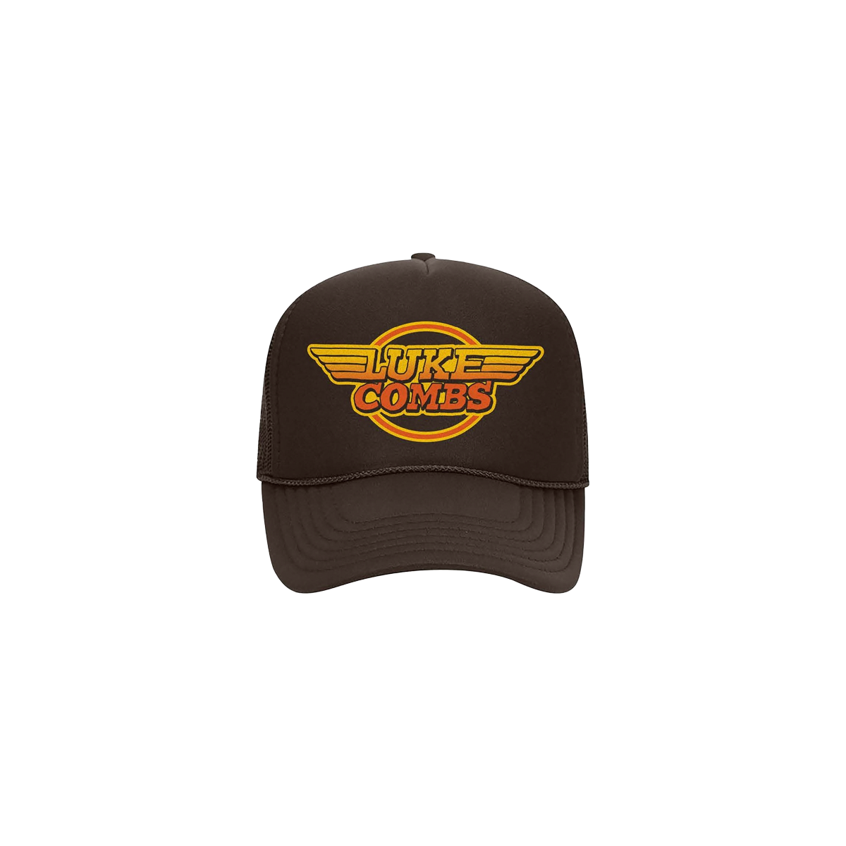 Brown Logo Foam Trucker Hat