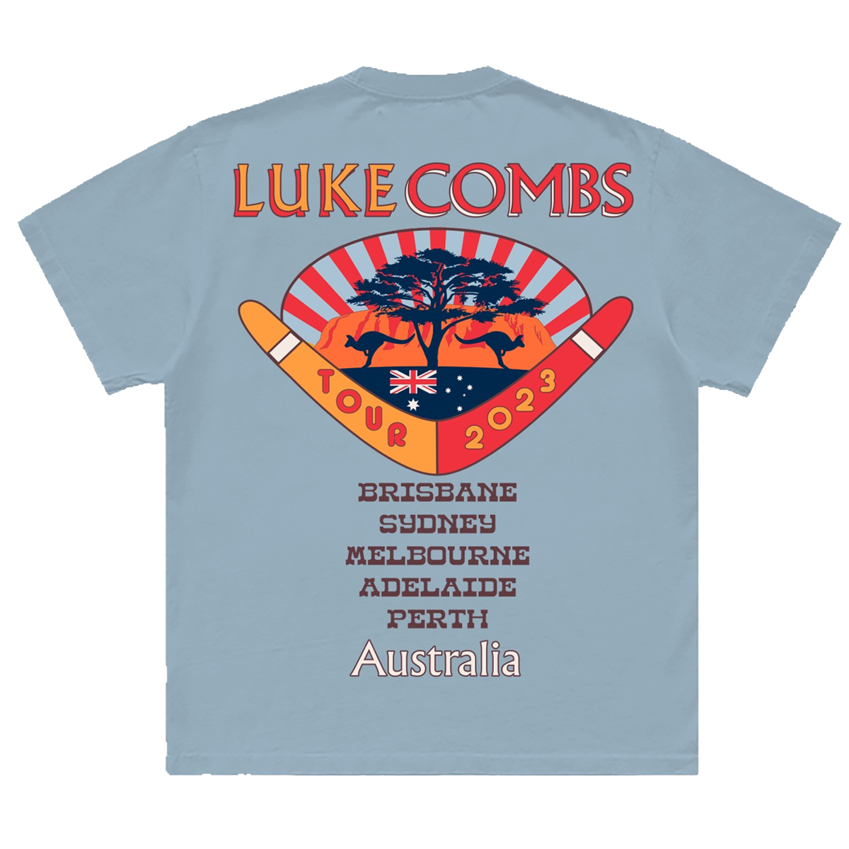 Australia World Tour Tee Luke Combs Australia