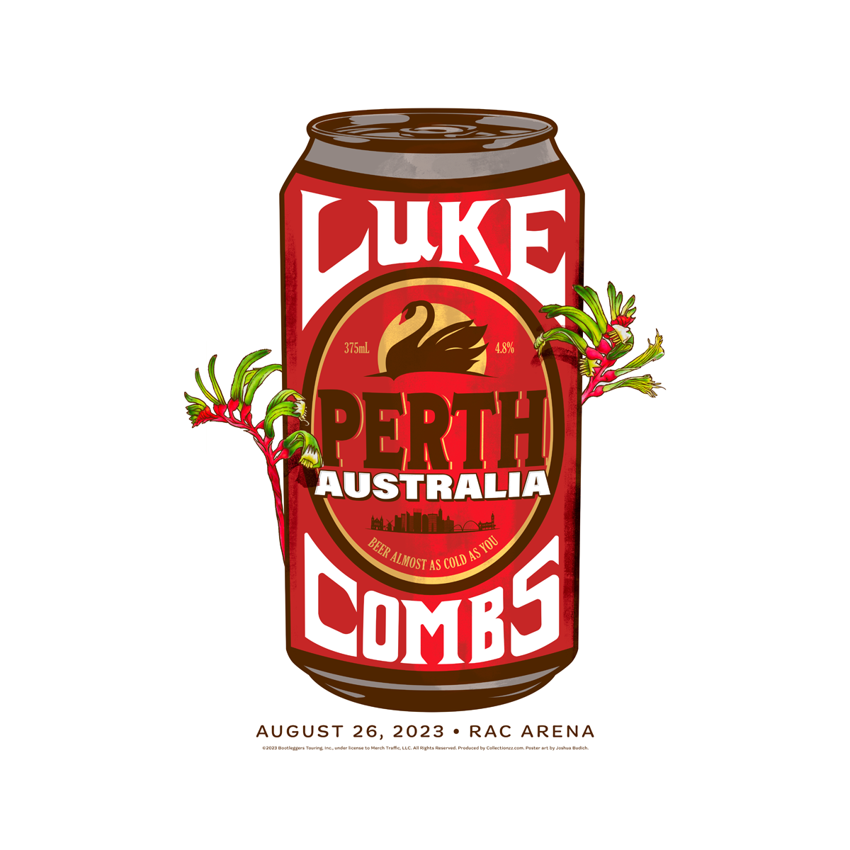 Perth Show Poster – Luke Combs Australia