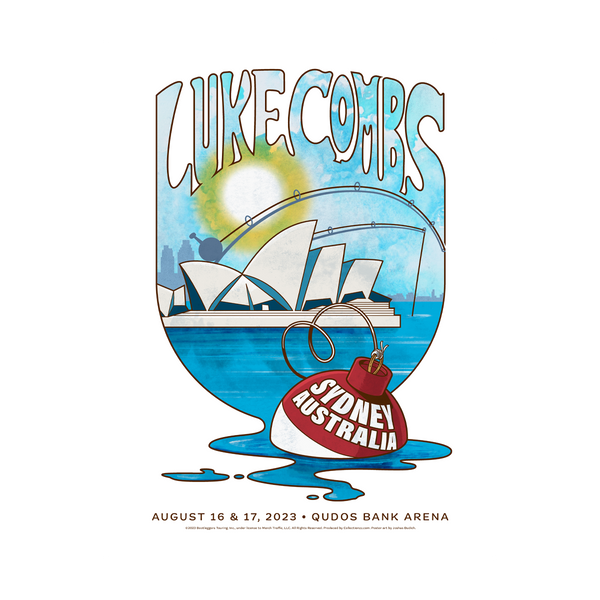 Sydney Show Poster Luke Combs Australia